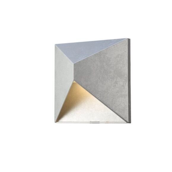 Elegant Furniture Lighting LDOD1100 Olympos 8 Inch Outdoor Wall Light, Silver - Picture 1 of 15